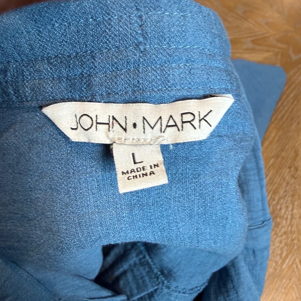 John Mark Pullover Button Blouse Tunic Oversized … - image 4
